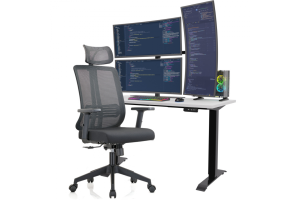 Fotel biurowy K25 WORKREST  CZARNY