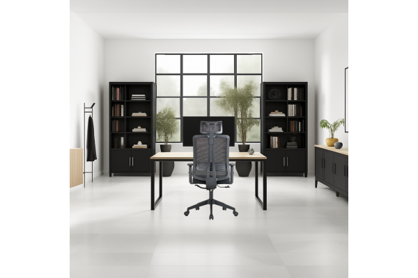 Fotel biurowy K25 WORKREST  CZARNY