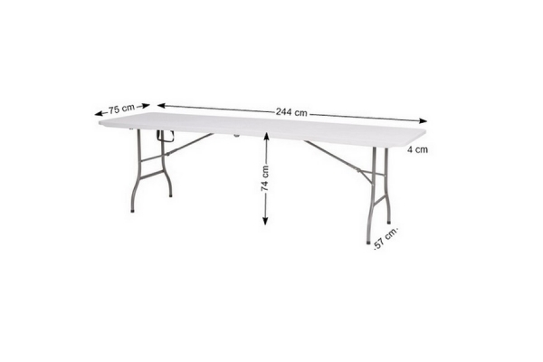 Stół składany 244 cm
