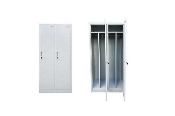 SZAFA BHP 2-KOMOROWA; 80CM; RAL Z PRZEGRODAMI